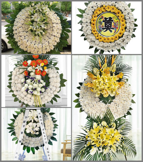 湖北黄冈市黄梅县蔡山镇花圈速递