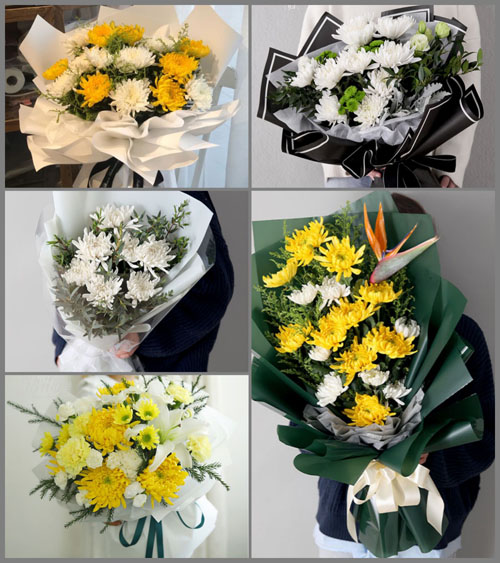 湖北黄冈市黄梅县蔡山镇白事花束代送